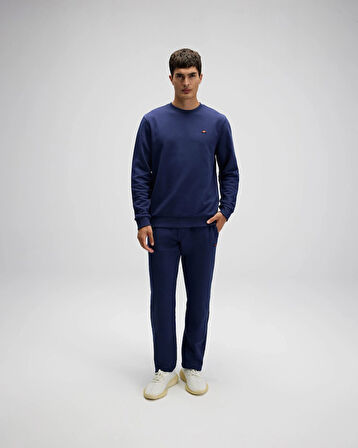 Ellesse EM579-NV Erkek Sıfır Yaka Lacivert Sweat