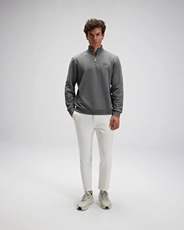 Ellesse EM580-ANT Erkek Yarım Fermuarlı Antrasit Sweat