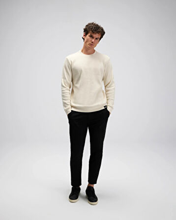 Ellesse EM615-BG Erkek Bej Pamuklu Kazak