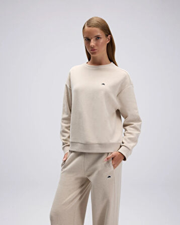 Ellesse EF540-BGM Kadın Bej Sweat