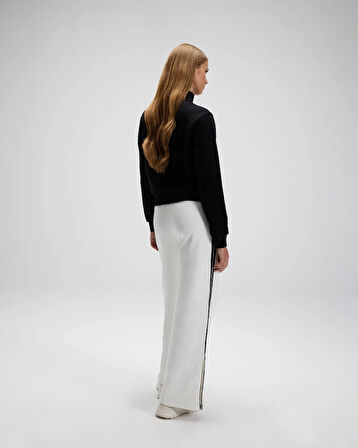 Ellesse EF557-BK Kadın Siyah Yarı Fermuarlı Sweat