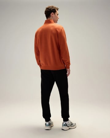 Ellesse 5WM1603-BR Erkek Yarım Fermuarlı Sweat Kiremit
