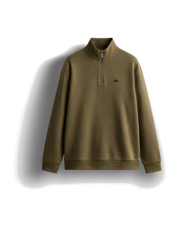 Ellesse 5WM1603-KH Erkek Yarım Fermuarlı Sweat Haki