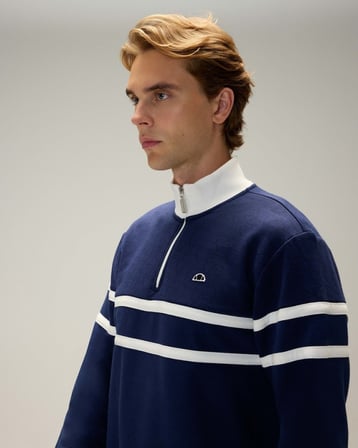 Ellesse 5WM1619-NV Erkek Yarım Fermuarlı Sweat Lacivert