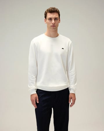 Ellesse 5WM3556-OF Erkek Sweat Kırık Beyaz