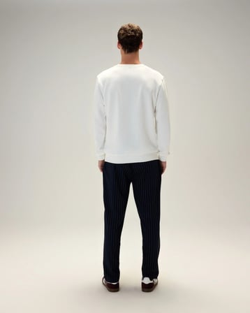 Ellesse 5WM3556-OF Erkek Sweat Kırık Beyaz