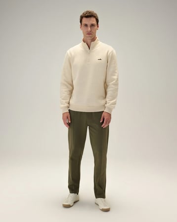 Ellesse 6WM1010-BG Erkek Fermuarlı Sweat Bej