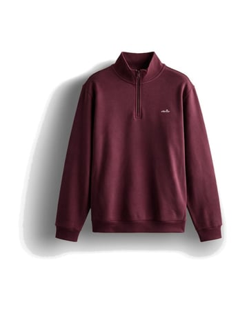 Ellesse 6WM1010-BRD Erkek Fermuarlı Sweat Bordo