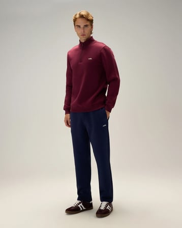 Ellesse 6WM1010-BRD Erkek Fermuarlı Sweat Bordo