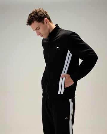 Ellesse 6WM1022-BK Erkek Fermuarlı Sweat Siyah