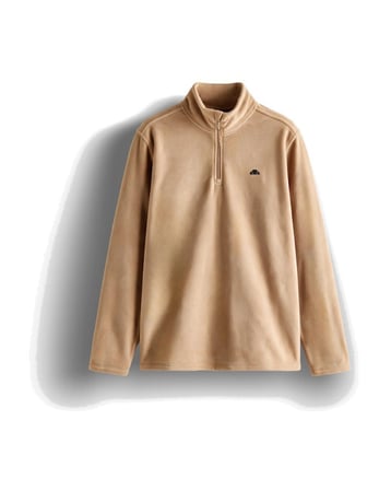Ellesse 6WM1023-BG Erkek Yarım Fermuarlı Polar Bej