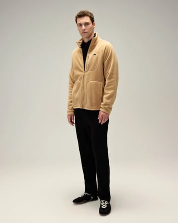 Ellesse 6WM1024-BG Erkek Fermuarlı Polar Ceket Bej