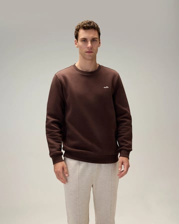 Ellesse 6WM3003-BRW Erkek Sweat Kahverengi