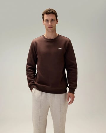 Ellesse 6WM3003-BRW Erkek Sweat Kahverengi