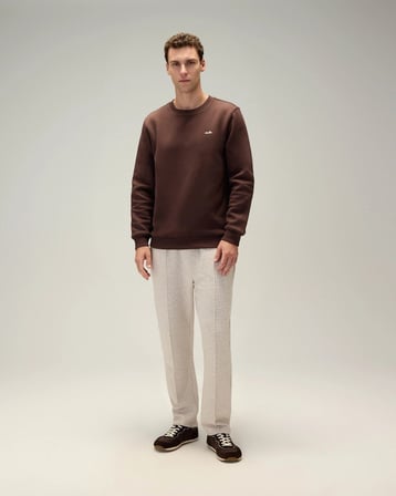 Ellesse 6WM3003-BRW Erkek Sweat Kahverengi