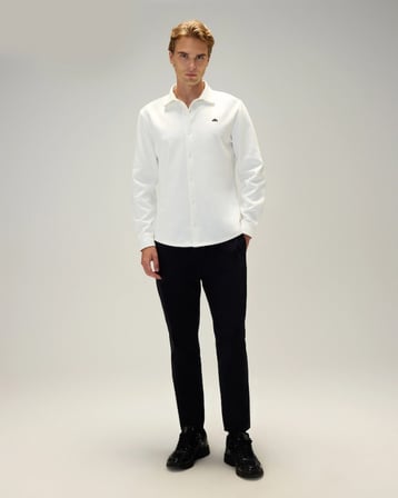 Ellesse 6WM6007-OF Erkek Gömlek Kırık Beyaz