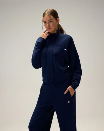 Ellesse 6WF1022-NV Kadın Fermuarlı Sweat Lacivert