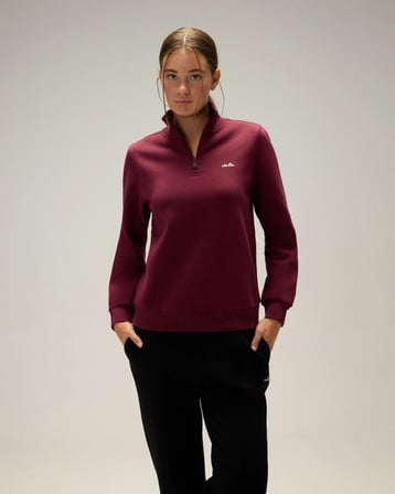 Ellesse 6WF1027-BRD Kadın Fermuarlı Sweat Bordo