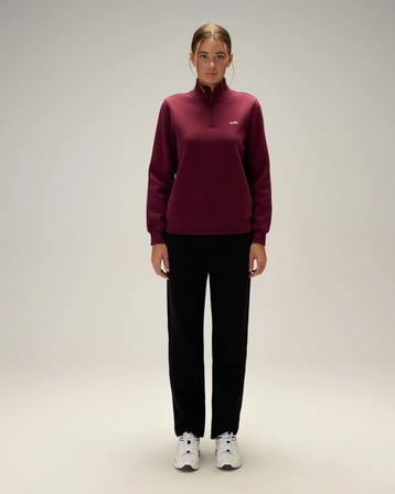 Ellesse 6WF1027-BRD Kadın Fermuarlı Sweat Bordo