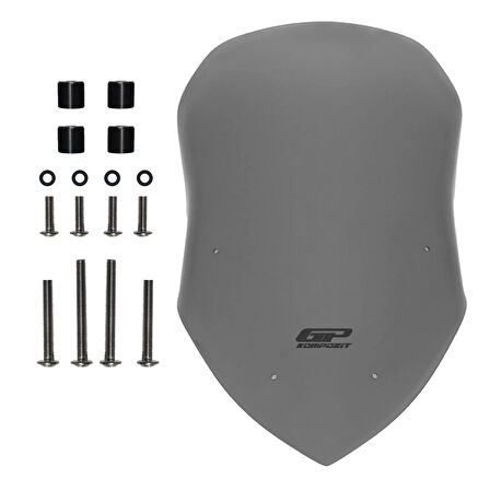 Gp Kompozit Siperlik Tur Camı Füme 70cm Yamaha X-max 250 300 400 2018-2023
