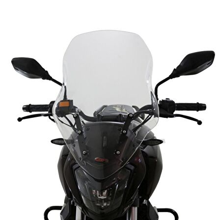 GP Kompozit Bajaj Dominar 250 / 400 2017-2024 Uyumlu Ön Tur Camı Şeffaf 59CM