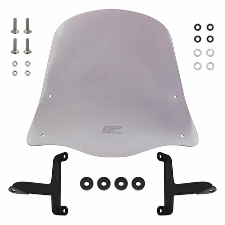 Gp Kompozit Siperlik Tur Camı Füme Spacy Fızy Actıva 125 Scooter 42 Cm