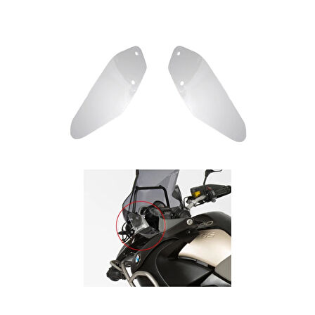 GP Kompozit BMW R 1200 GS / R 1250 GS ADV 2013-2024 Uyumlu Yan Deflektör Füme