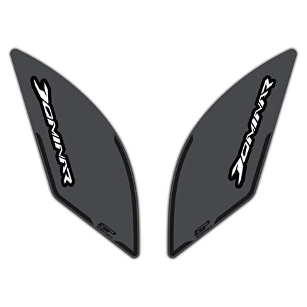 GP Kompozit Bajaj Dominar 250 / 400 2017-2024 Uyumlu Yan Pad Gri