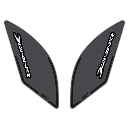 GP Kompozit Bajaj Dominar 250 / 400 2017-2024 Uyumlu Yan Pad Gri