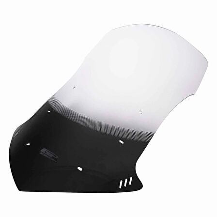 GP Kompozit Honda NC 750 X 2021-2024 Uyumlu Baskılı Tur Camı Şeffaf - 59 cm