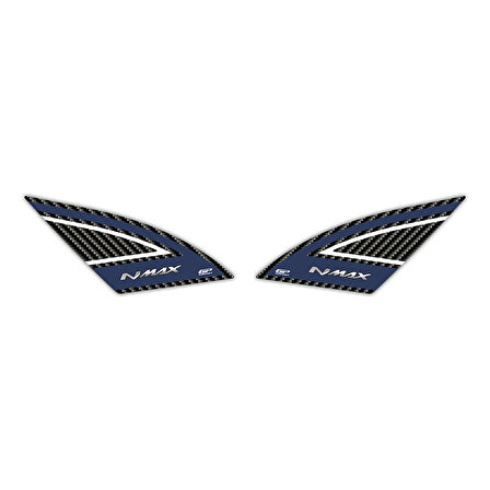 GP Kompozit Yamaha NMAX 125 / 155 2021-2024 Uyumlu Yan Pad Mavi