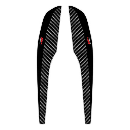GP Kompozit Honda PCX 125 / 150 2018-2020 Uyumlu Kuyruk Yan Pad Siyah