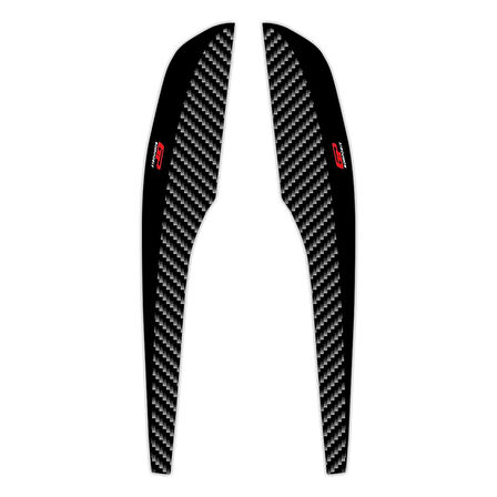 GP Kompozit Honda PCX 125 / 150 2018-2020 Uyumlu Kuyruk Yan Pad Siyah