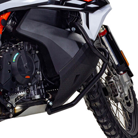 GP Kompozit KTM 790 / 890 ADV / ADV R 2021-2022 Uyumlu Motor Koruma Demiri Siyah