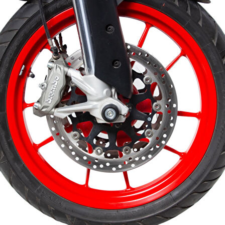 GP Kompozit Ducati Multistrada V2 2022-2023 Uyumlu Uyumlu Aks Koruma Takozu Seti Siyah