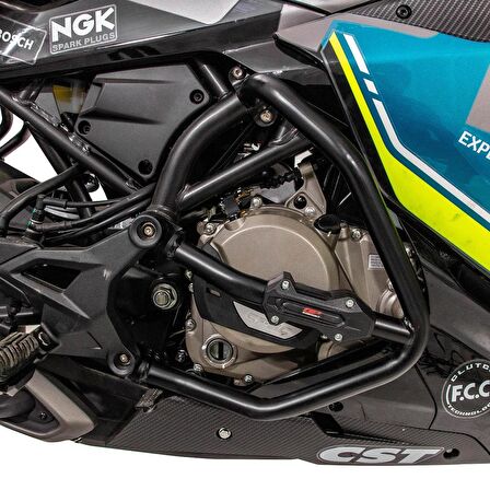 GP Kompozit CF Moto 250 SR 2020-2023 Uyumlu Motor Koruma Demiri Siyah