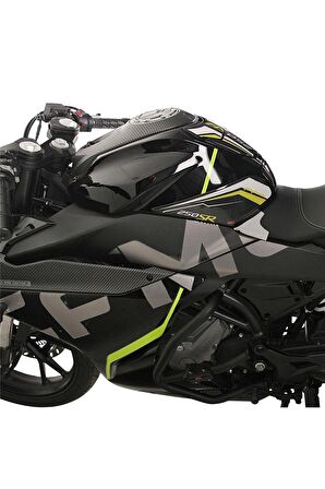Cf Moto 250 Sr 2020-2023 Uyumlu Tank Pad Seti Turkuaz