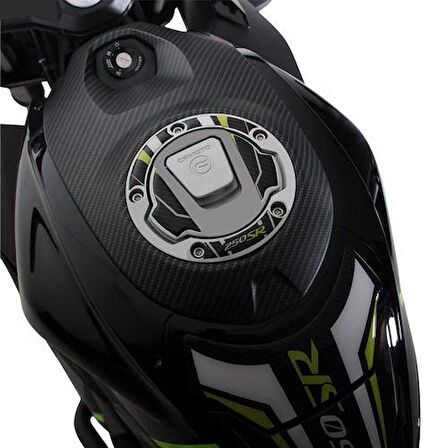 GP Kompozit CF Moto 250 SR 2020-2023 Uyumlu Tank Pad Seti Sarı