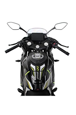 Cf Moto 250 Sr 2020-2023 Uyumlu Tank Pad Seti Siyah - Kırmızı