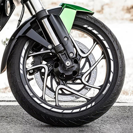 GP Kompozit Bajaj Dominar 250 / 400 2017-2024 Uyumlu Jant Şeridi Reflektif Gri