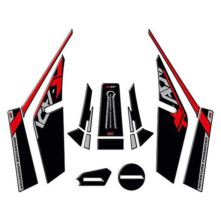 Gp Kompozit Tank Pad Seti Kırmızı Honda X-adv 2021-2024