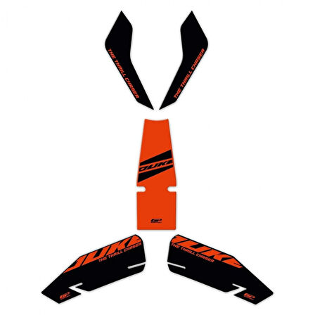Gp Kompozit Tank Pad Turuncu Ktm Duke 250 2024