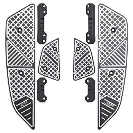 GP Kompozit Honda PCX 125 2025 Uyumlu Basamak Alüminyum Siyah