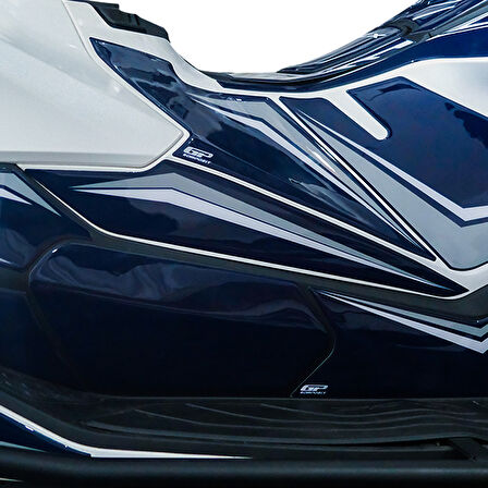 GP Kompozit Honda PCX 125 / 150 2025 Uyumlu Full Tank Pad Seti Mavi