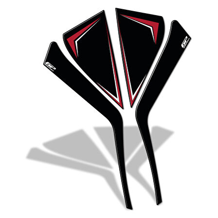 GP Kompozit Honda PCX 125 2025 Uyumlu Yan Pad Kırmızı