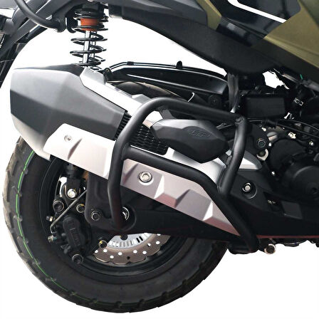 GP Kompozit Kymco DTX 250 / 360 2021-2024 Uyumlu Egzoz Koruma Demiri Siyah