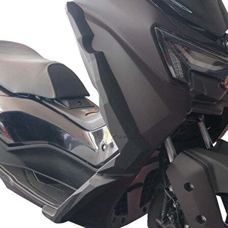 GP Kompozit Yamaha NMAX 125 / 155 2025 Uyumlu Üst Bacak Koruma Siyah