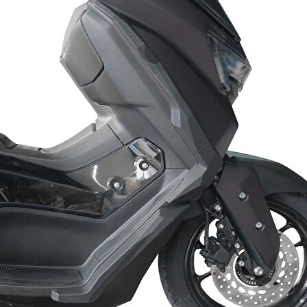 GP Kompozit Yamaha NMAX 125 / 155 2025 Uyumlu Üst Bacak Koruma Siyah