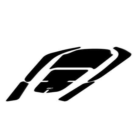 GP Kompozit Honda Forza 250 2018-2025 Uyumlu Tank Pad Siyah-Siyah