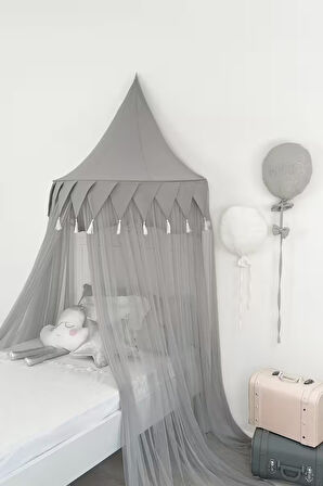 Pamuka Duvar Tentesi 120 Cm Gri